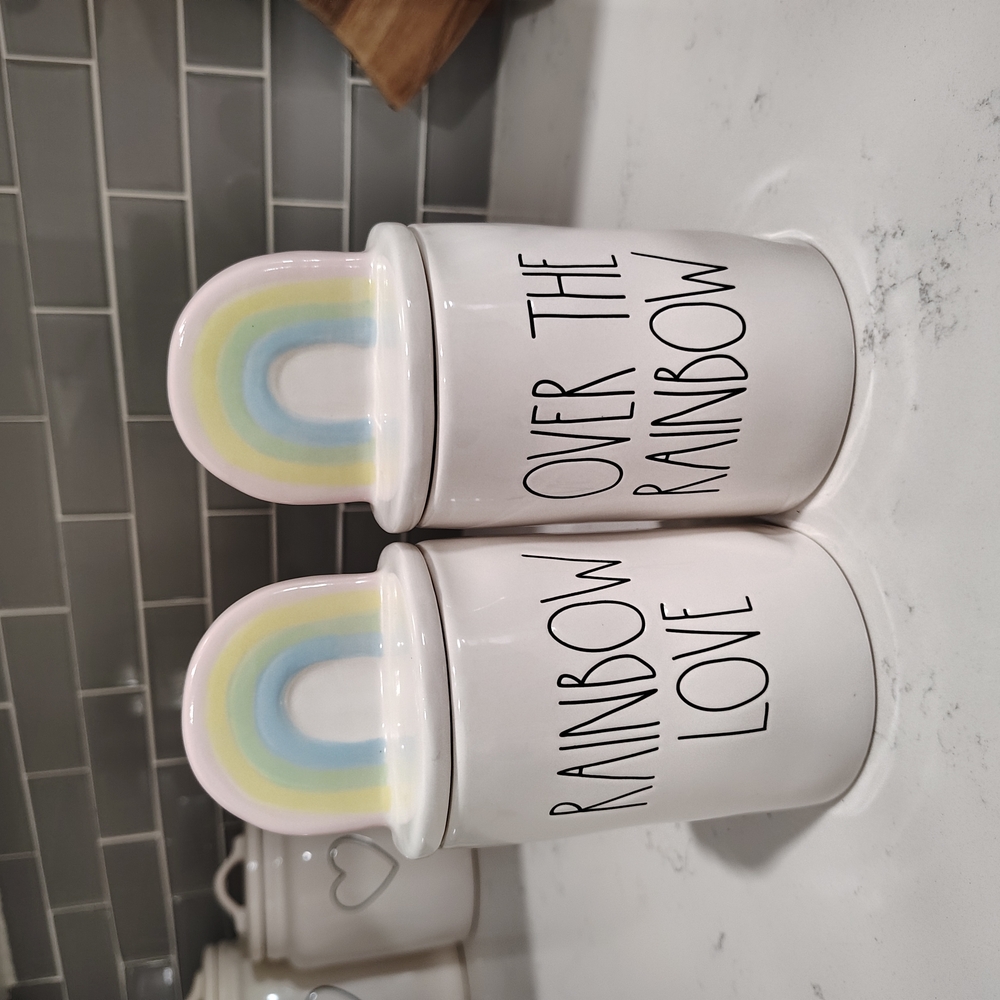 Rainbow Ceramic Canisters
